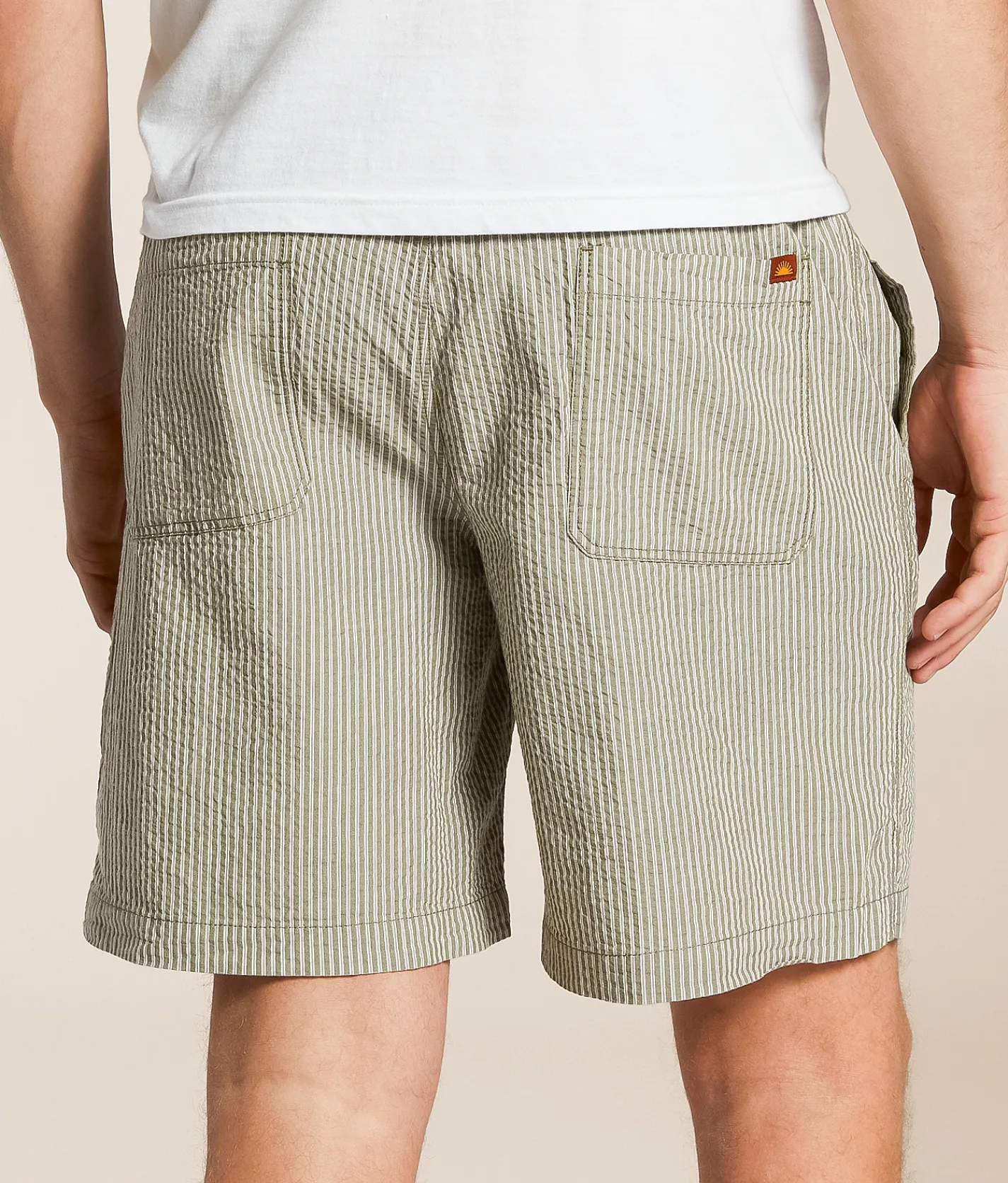 Bottoms|Shorts | Rhythm Seersucker Short Olive