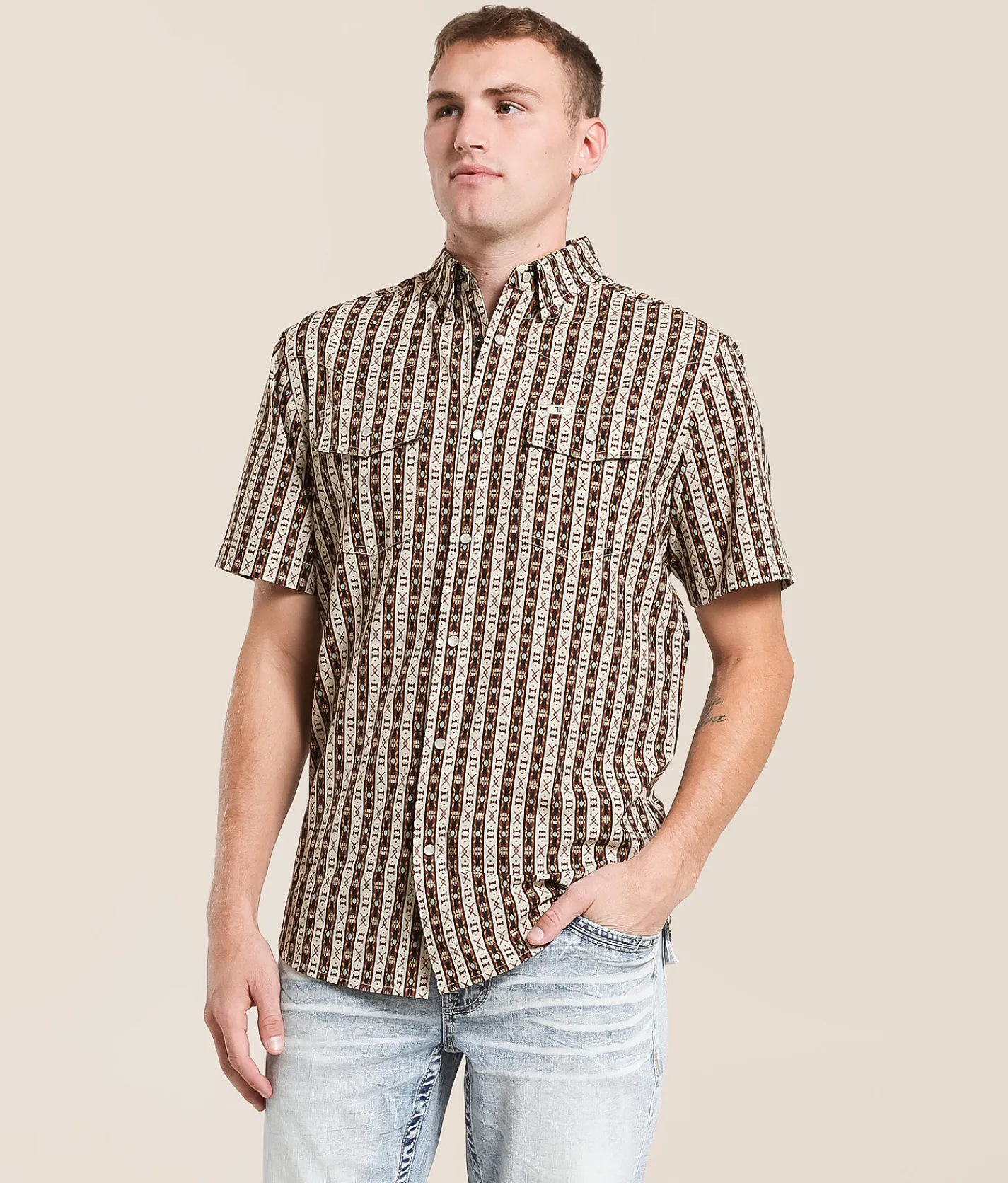 Ferrell Senior Performance Stretch Shirt Cream Discount