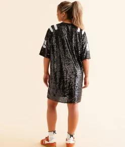 Dresses | DH Apparel 89 Sequin Varsity T-Shirt Dress Black