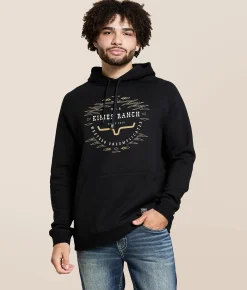Tops | Kimes Ranch Serape Hooded Sweatshirt Black