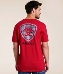 Ariat Serape Island Shield T-Shirt Redline New