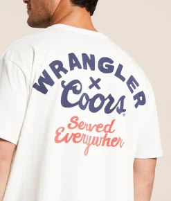 Wrangler® x Coors® Served Everywhere T-Shirt Marshmallow Outlet