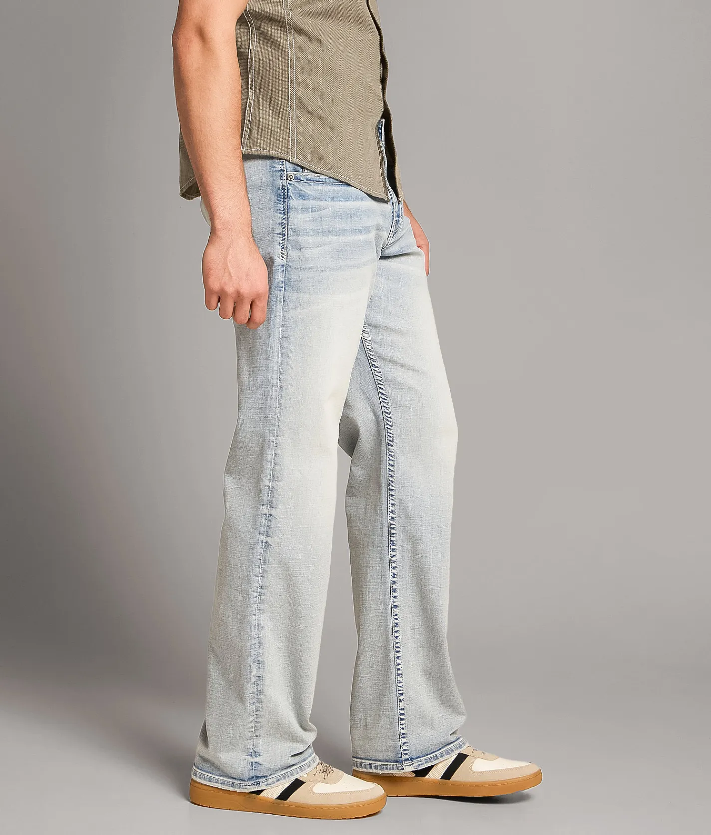 New Jeans|Bottoms | BKE Seth Straight Stretch Jean Flicker