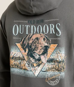 Old Row 90s Field Tested Hooded Sweatshirt Solid Charcoal Hot