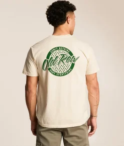 Tops|Graphic T-Shirts | Old Row Shamrock Circle T-Shirt Ivory