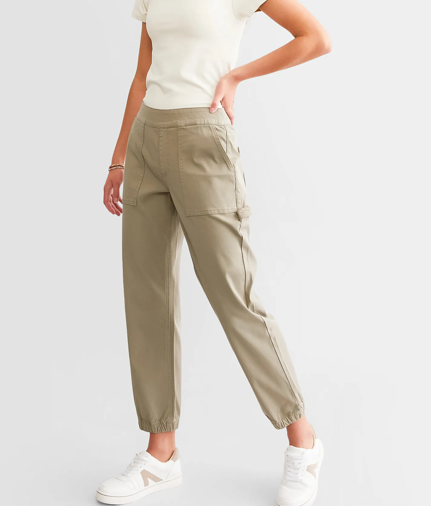 Buckle Black Shaping & Smoothing Carpenter Jogger Pale Olive Best