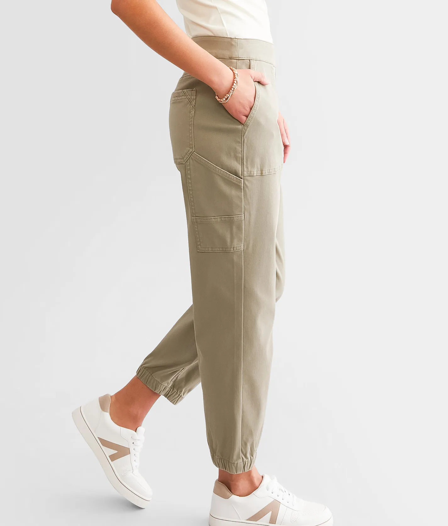 Buckle Black Shaping & Smoothing Carpenter Jogger Pale Olive Best