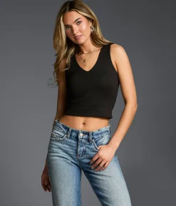 Tops | Buckle Black Shaping & Smoothing Cropped Tank Top Molten Lava