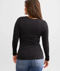 Buckle Black Shaping & Smoothing Ribbed Top Cream Best