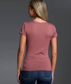 Tops | Buckle Black Shaping & Smoothing Square Neck Top Rose Brown