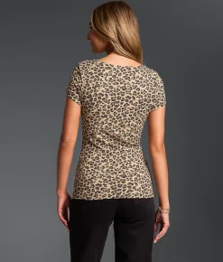 Tops | Buckle Black Shaping & Smoothing Sweetheart Top Light Leopard