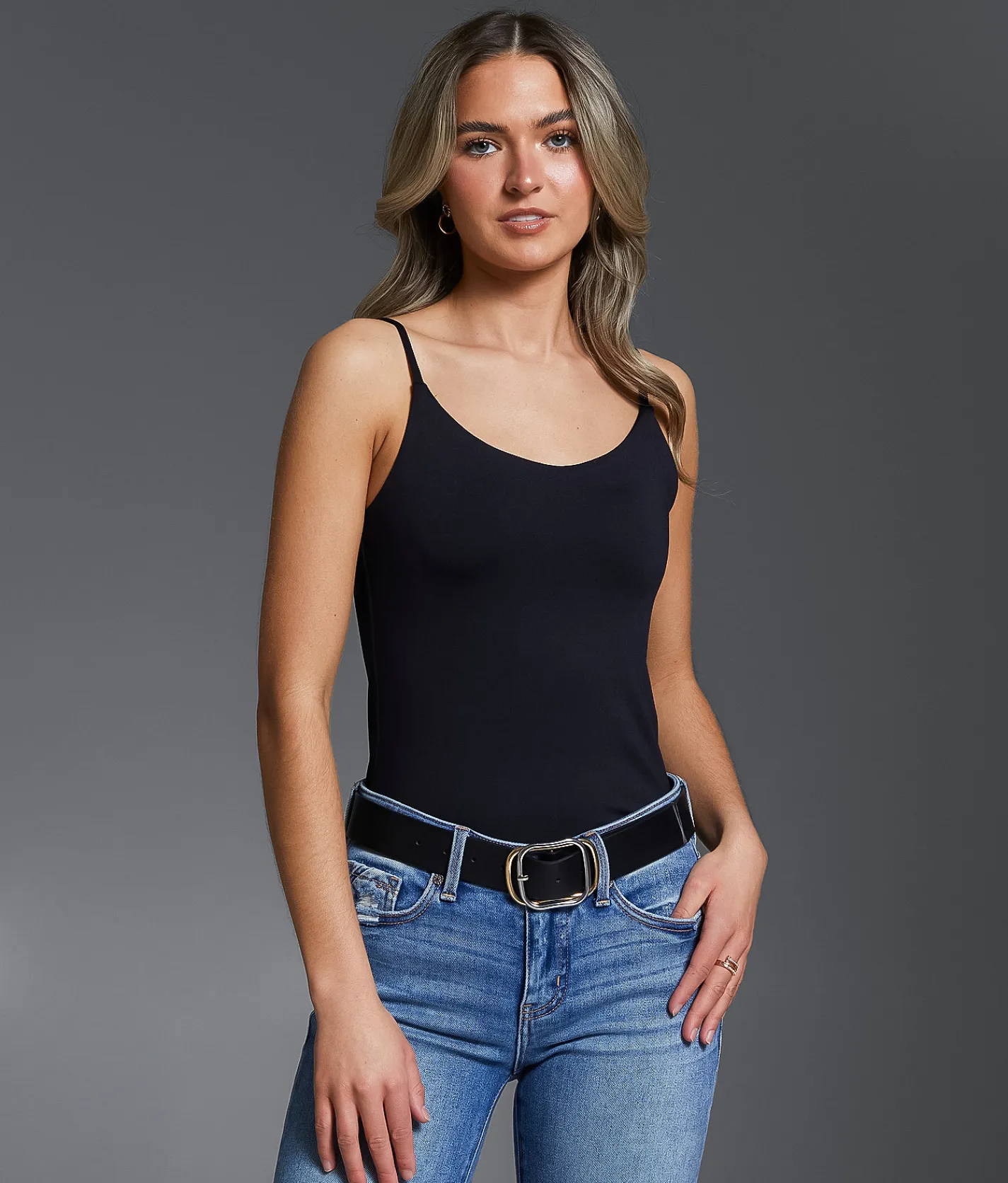 Buckle Black Shaping & Smoothing Tank Top Black Discount