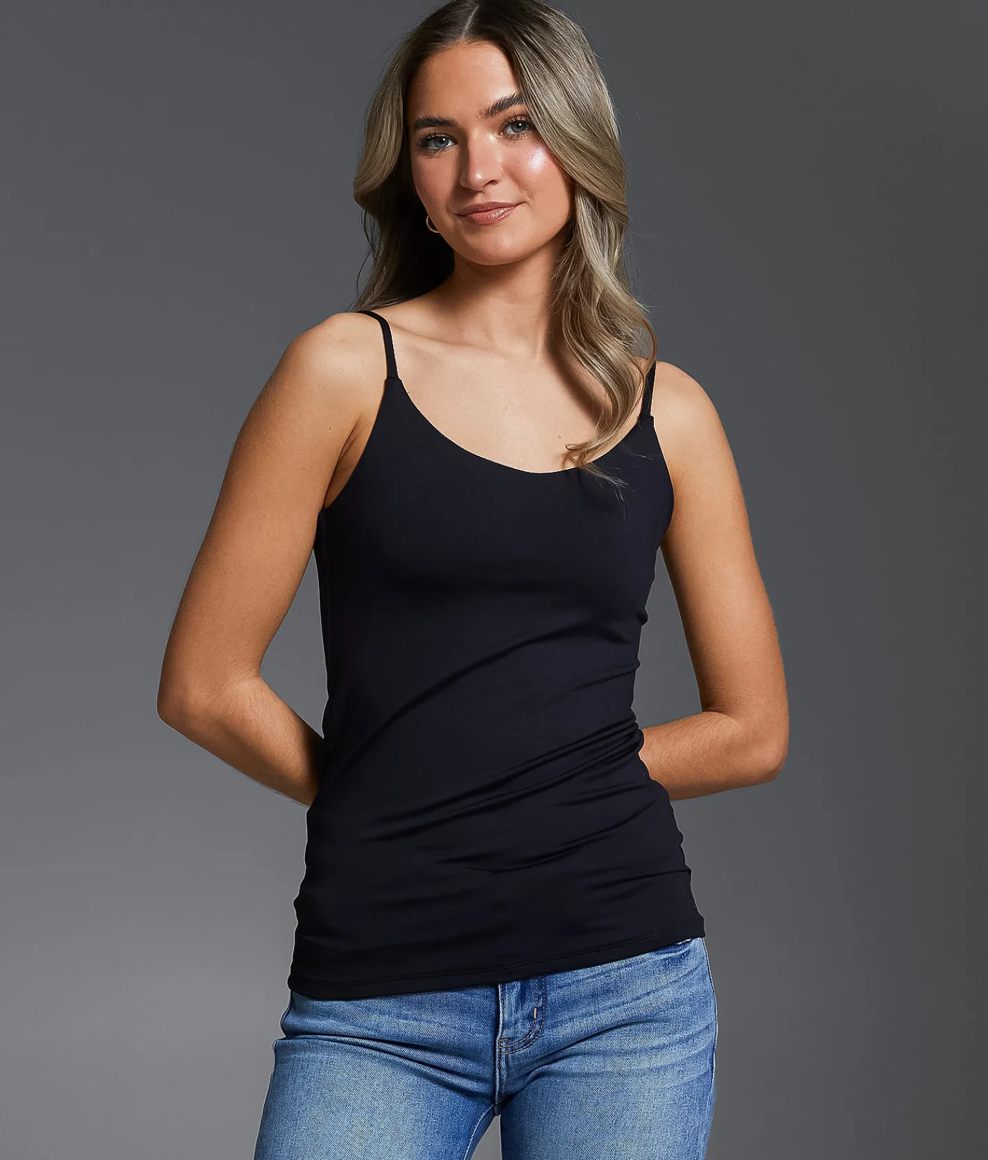 Buckle Black Shaping & Smoothing Tank Top Black Discount