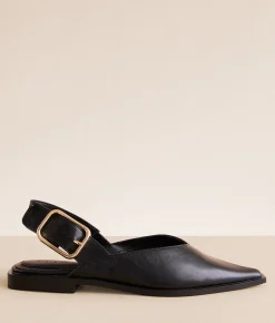 Steve Madden Shay Leather Shoe Black Leather Clearance