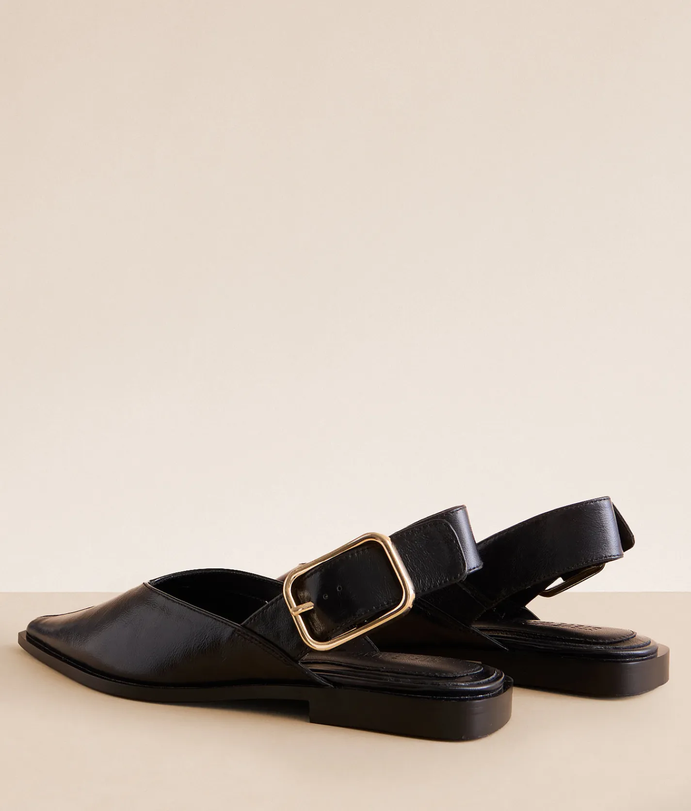 Steve Madden Shay Leather Shoe Black Leather Clearance