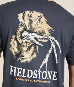 Graphic T-Shirts | Fieldstone Shed Hunt Lab T-Shirt Pepper