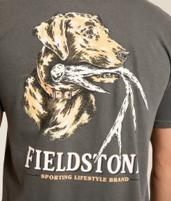 Fieldstone Shed Hunt Lab T-Shirt Pepper Hot