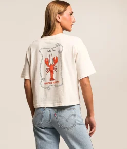 Tops | Salty Crew Shellbrate Skimmer T-Shirt Off White