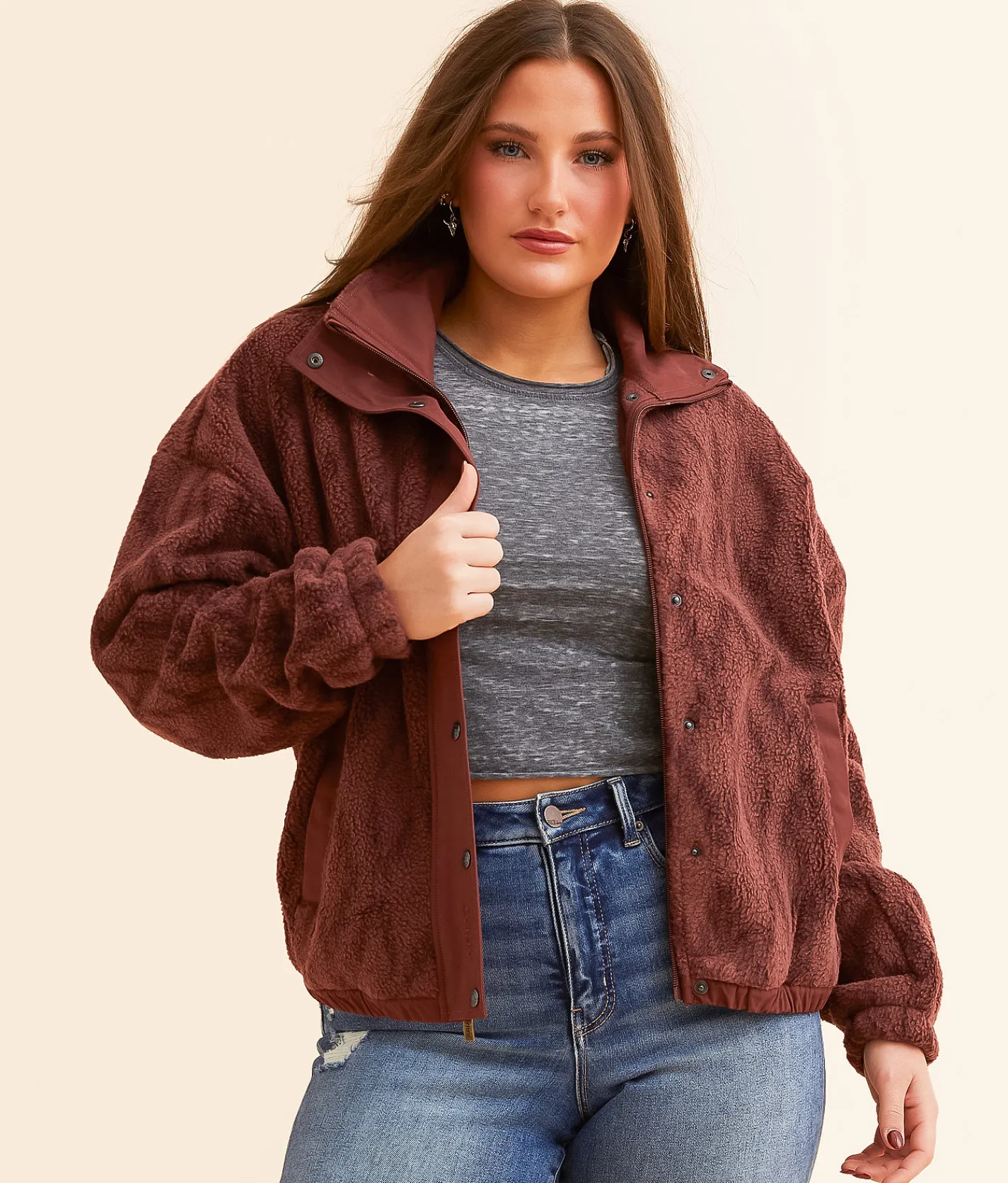 Ariat Sherpa Blocked Jacket Tonal Port Print Sale