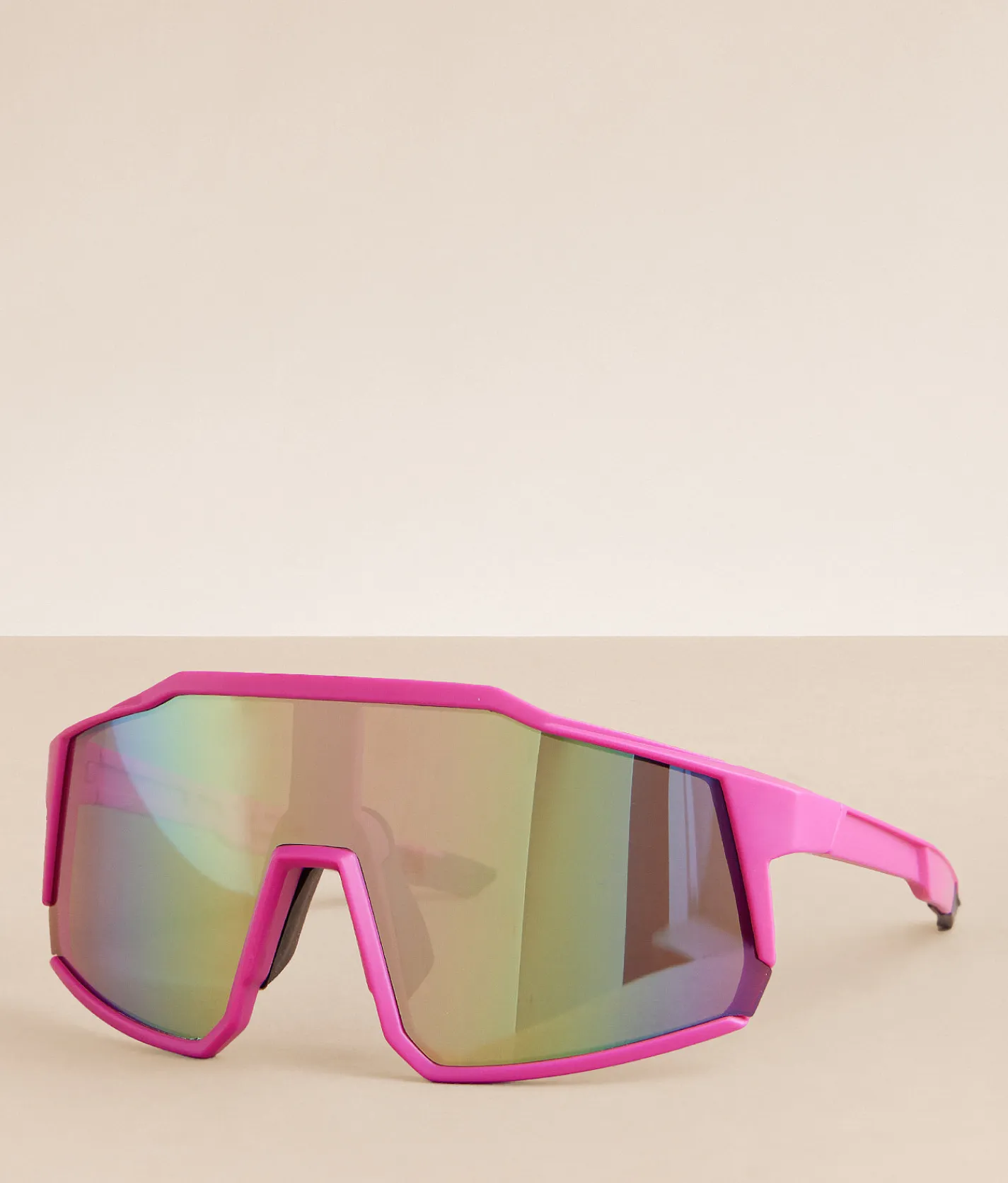 BKE Shield Sunglasses Pink Best