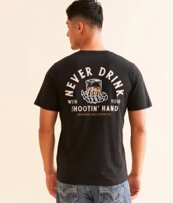 Sendero Provisions Co. Shootin' Hand Salud T-Shirt Black Discount