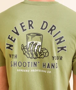 Sendero Provisions Co. Shootin' Hand T-Shirt Sage Best