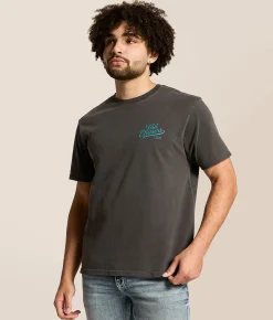 Tops|Graphic T-Shirts | Tail Chasers Club Shootin' Quacks T-Shirt Vintage Black Pigment Dye