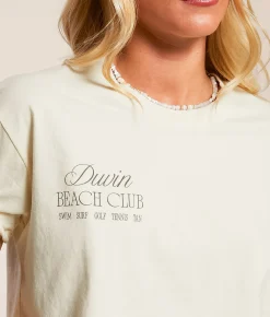 Duvin Shoreline Cropped T-Shirt Ivory Best