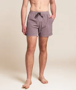 Bottoms|Swimwear | Roark Shorey Stretch Swim Trunks Washed Dusty Lilac