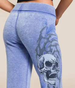 Bottoms | Affliction Shred Fest Burnout Sweatpant Blue