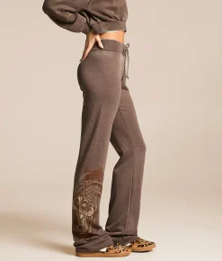 Bottoms | Affliction Shred Fest Heathered Pant Taupe