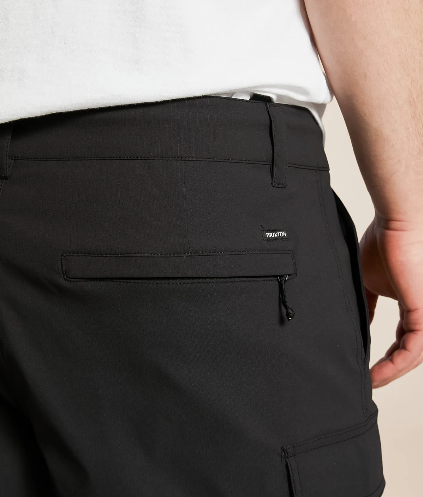 Bottoms|Shorts | Brixton Shyft Ripstop Stretch Cargo Walkshort Black