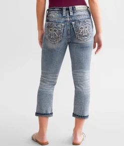 Rock Revival Sidonie Easy Mid-Rise Cuffed Stretch Capri Jean Sidonie EC202 Outlet