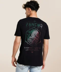 Freedom Ranch Siempe Fuerte T-Shirt Black New
