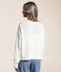 Z Supply Sienna Patriot Sweater Sea Salt Outlet