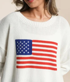 Z Supply Sienna Patriot Sweater Sea Salt Outlet