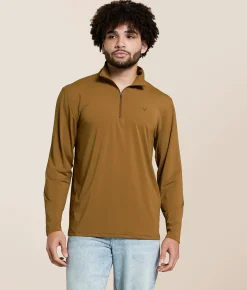 Tops|Activewear | Wildgame Collective Sierra Performance Pullover Brown