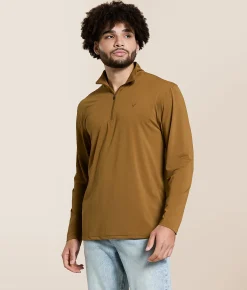 Tops|Activewear | Wildgame Collective Sierra Performance Pullover Brown