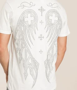 Tops|Graphic T-Shirts | Affliction Silent Elegy T-Shirt Antique White