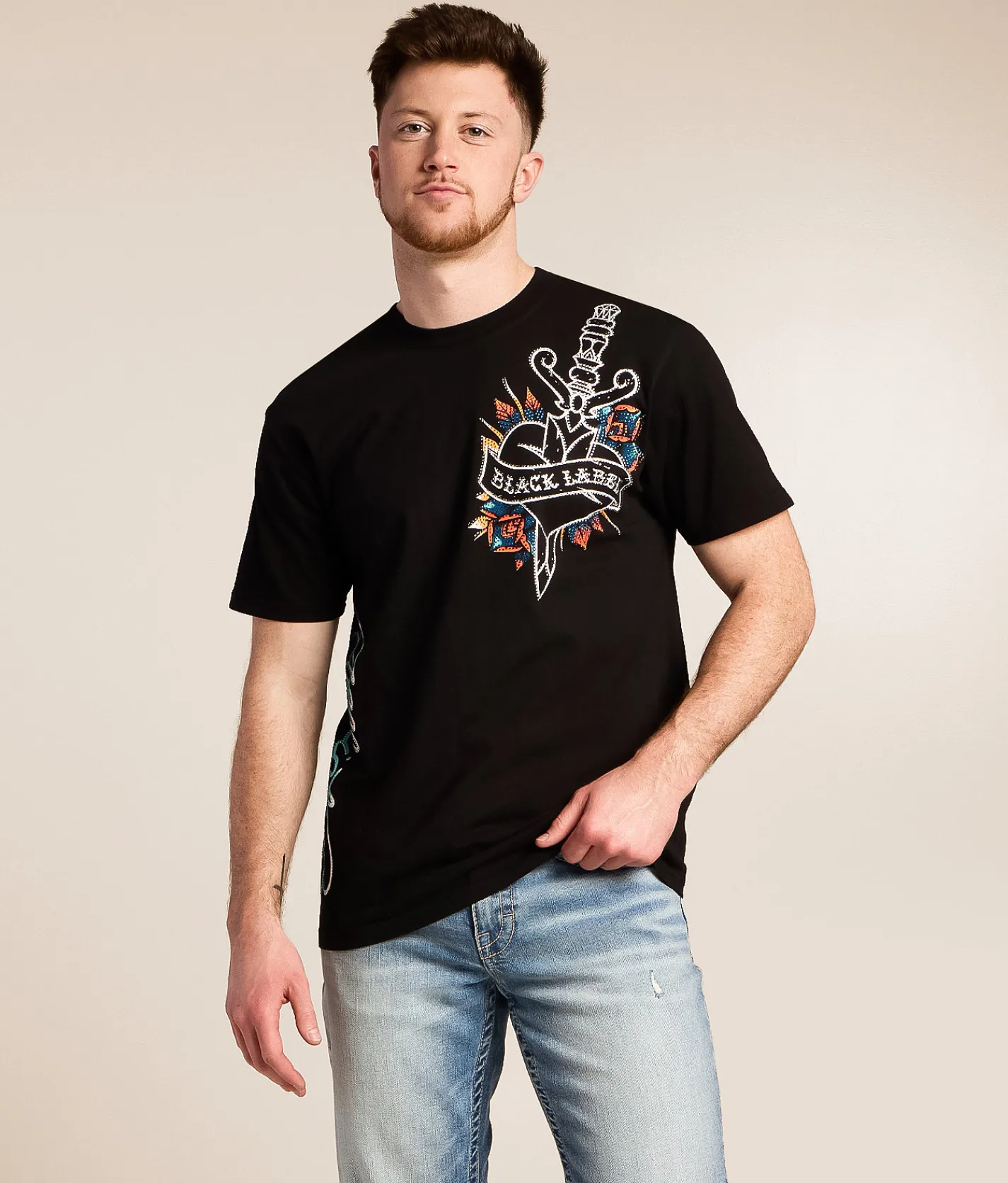 Affliction Silent Stalk T-Shirt Black Discount