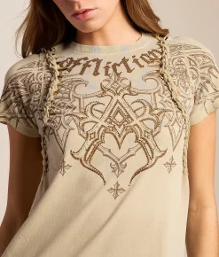 Affliction Silent Steel T-Shirt Sand Lava Wash Best