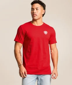 Tops|Graphic T-Shirts | Ariat Silo Charge T-Shirt Redline