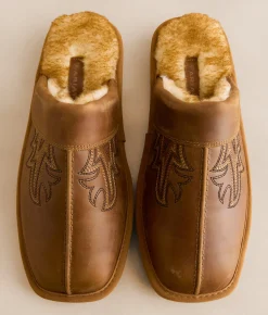 Shoes | Ariat Silversmith Exotic Leather Slipper Distressed Brown