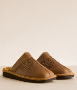 Shoes | Ariat Silversmith Exotic Leather Slipper Distressed Brown