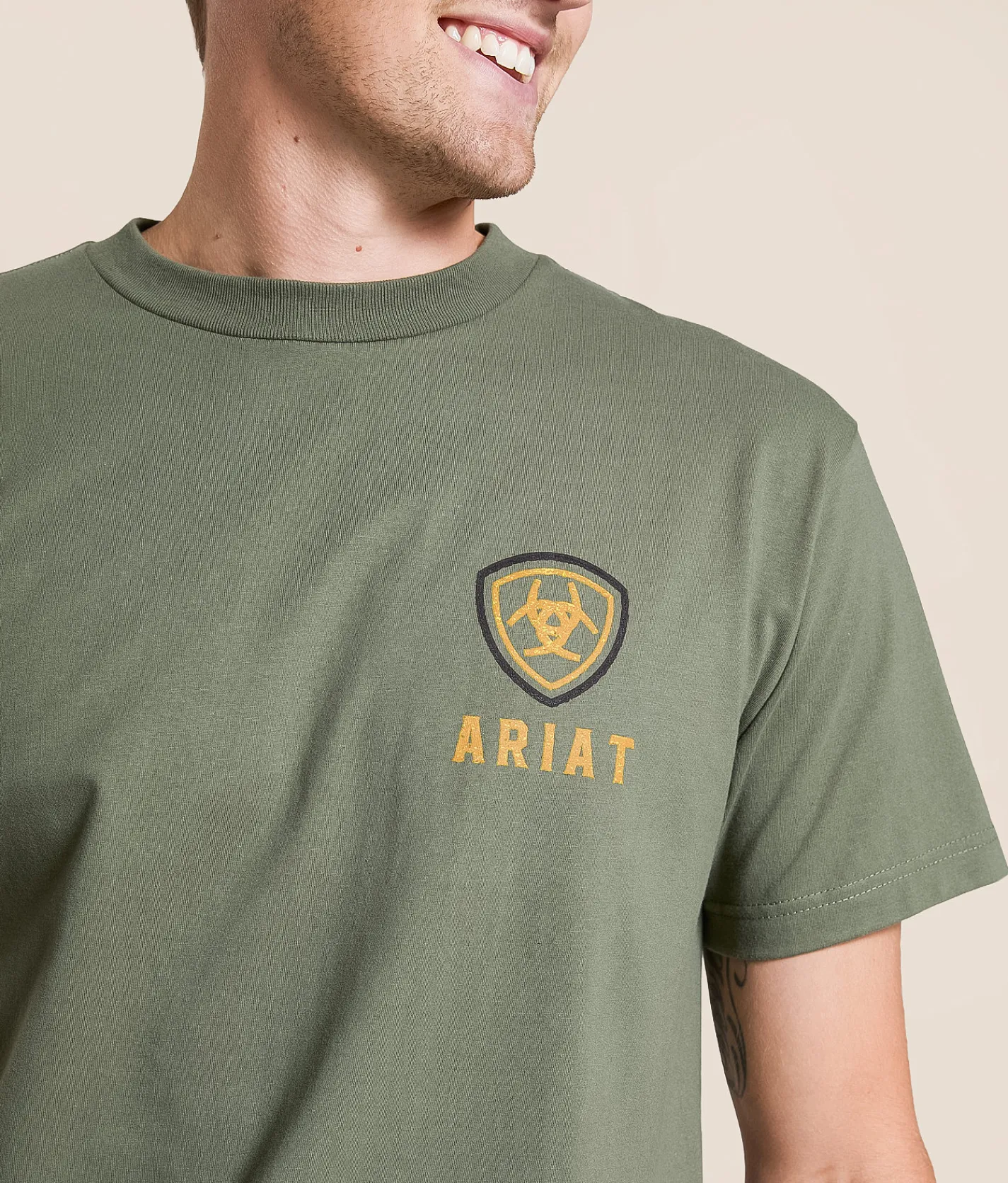 Ariat Simple Oval T-Shirt Surplus Green New