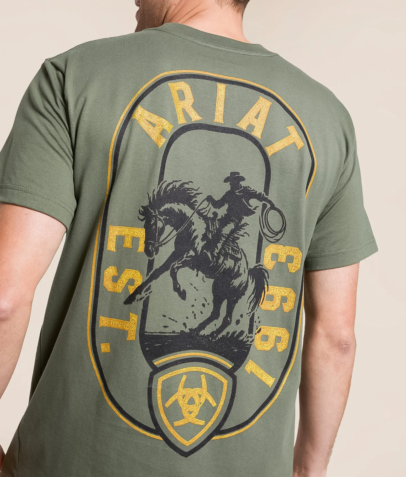 Ariat Simple Oval T-Shirt Surplus Green New