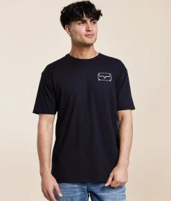 Tops|Graphic T-Shirts | Kimes Ranch Simple Split T-Shirt Black