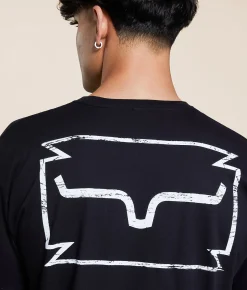 Tops|Graphic T-Shirts | Kimes Ranch Simple Split T-Shirt Black