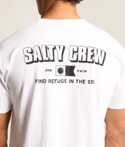 Salty Crew Simple T-Shirt White New
