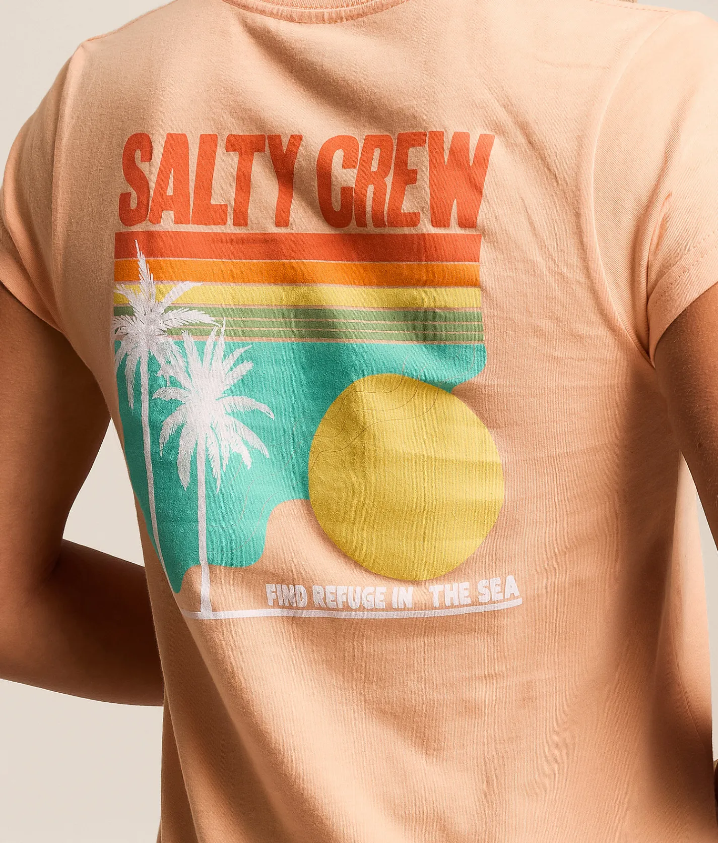 Tops | Salty Crew Simplicity Modern T-Shirt Apricot